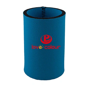 Custom neoprene full color blank can sleeves in purple color