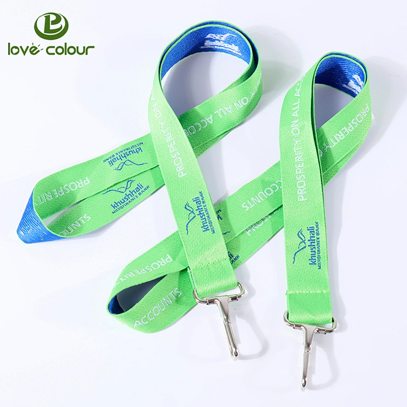 Polyester event jacquard thick lanyard for badge / embroidered lanyards