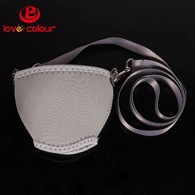 Customized Neoprene Wine Glass Stubby Cooler Holder With Strap