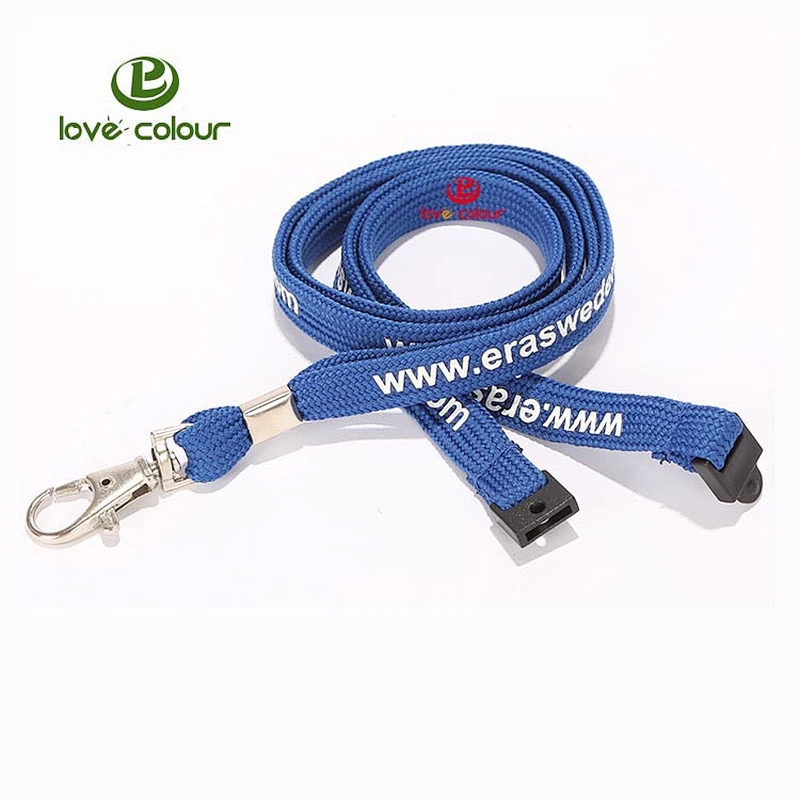 Polyester custom cell phone tube lanyards neck strap