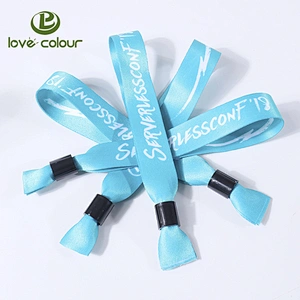 Cheap Custom Promotion Gifts Crafts Polyester Printed Bracelet Wrsitbands
