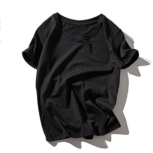 New Product High Quality Cheap Blank Black 100% Cotton Men's T-shirts Custom Tshirt Printing Custom T Shirt