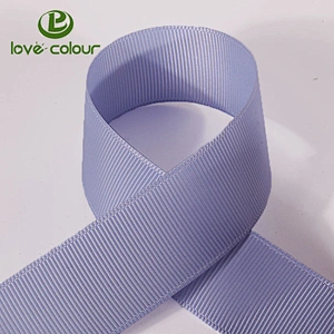 Custom Logo Polyester Grosgrain Webbing Ribbon For Packing Solid Color