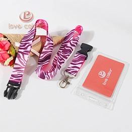 Popular Custom ID Card Printing Meeting Lanyard Polyester Strap