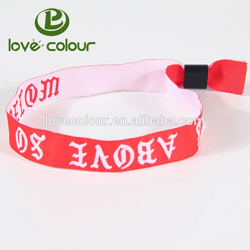 Free Sample arts and crafts designs polyester festival woven wristband