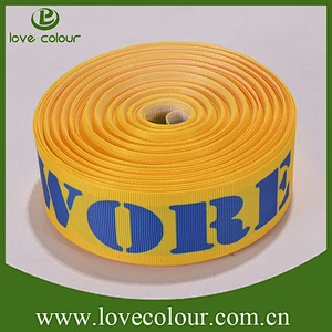 Custom printing 25mm grosgrain ribbon for christmas gift