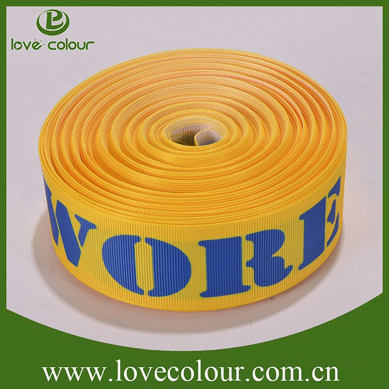 Custom printing 25mm grosgrain ribbon for christmas gift