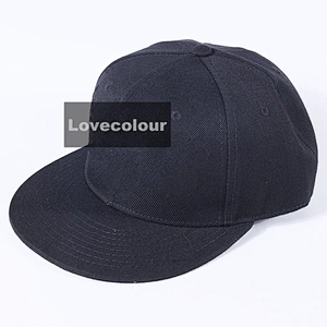 Custom Men's Adjustable Baseball Caps Cotton Casual Hats Solid Color Snapback Summer Black Embroidery Caps
