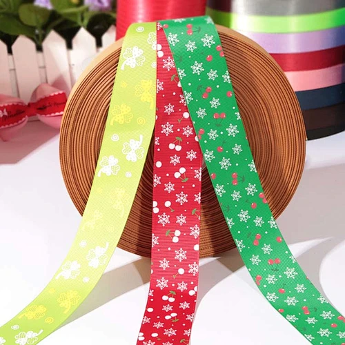 Wholesale gift packing merry christmas ribbon for decoration