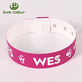 Custom Waterproof Thanksgiving Plastic PVC Vinyl Wristband Bracelets
