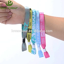 Custom beautiful wedding gift woven wristband for party