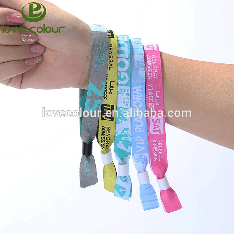 Custom beautiful wedding gift woven wristband for party