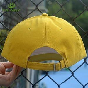 Customized yellow color embroidered sport baseball hat for sale