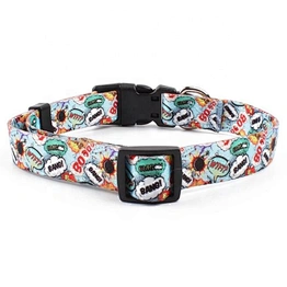 Custom Logo Plastic Buckle Pet Accessory Handmade Dog Collar For Promotional Gift