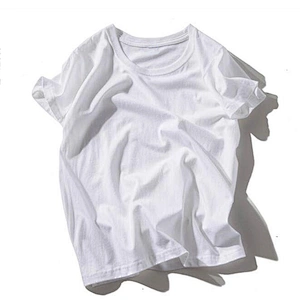 Factory wholesale t-shirt Custom white 100% cotton tshirt Printing bulk Plain black men T shirt