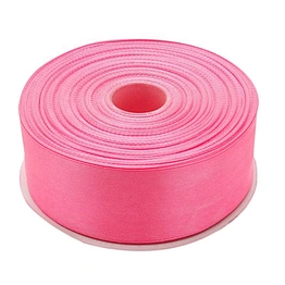 Soft and Silky Double Face Solid Satin Ribbon Roll Pink