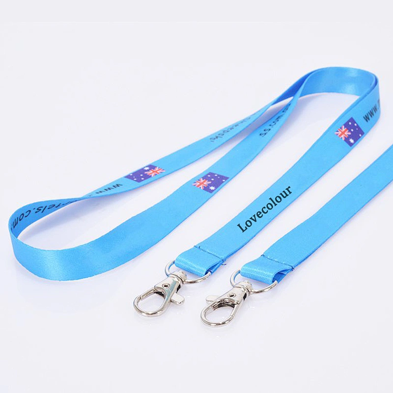 ECO-friendly Material OEM Custom Polyester Printed Lanyard Release Buckle Neck Strap