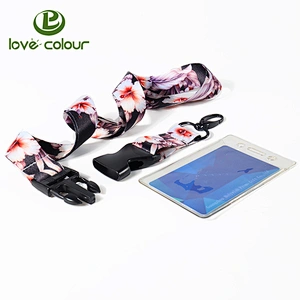 Custom polyester id Printing lanyard with card case for wholesale