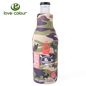 Custom Camouflage Beer Bottle Cooler Neoprrene