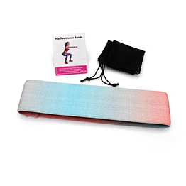 Fitness yoga gym exercise non slip booty fabric elastic belt resistance bands
