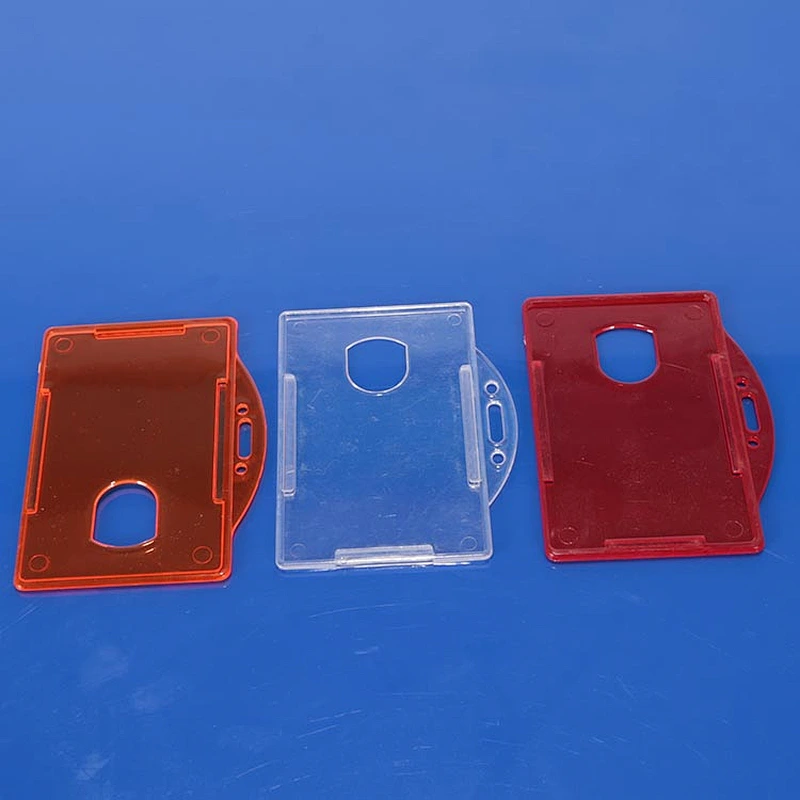 High quality custom plastic id card holder/ waterproof hard card holder