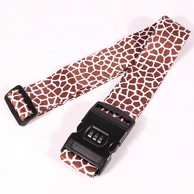 Custom Polyester personalized logo printing luggage strap