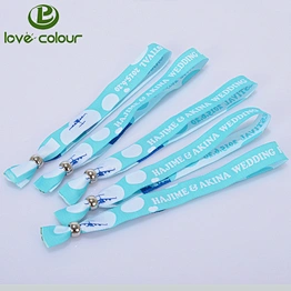 Factory direct custom festival fabric wristbands no minimum order(free sample)