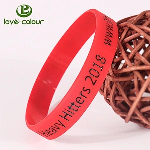 Custom bulk cheap plain silicone wristbands with silkscreen printing