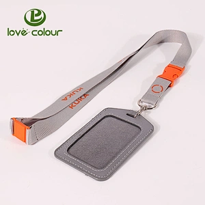 Promotion polyester custom id badge reel lanyards