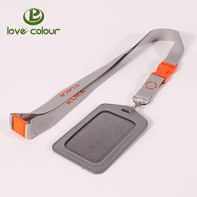 Promotion polyester custom id badge reel lanyards
