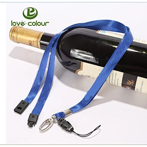 Custom 25 cm polyester printed lanyard with factory price