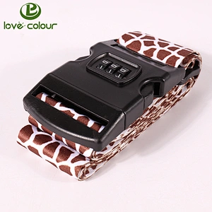 New Product Custom Print Luggage Strap Belt For Travel Bag