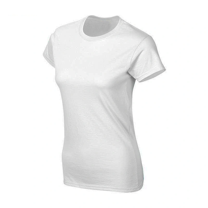 Custom 180gsm 100% Cotton Printed Blank tshirts Wholesale Plain Women T Shirts