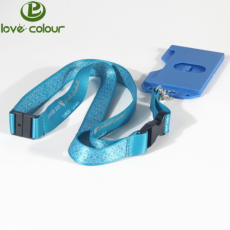 Free Sample hard plastic id card holder lanyard for worker