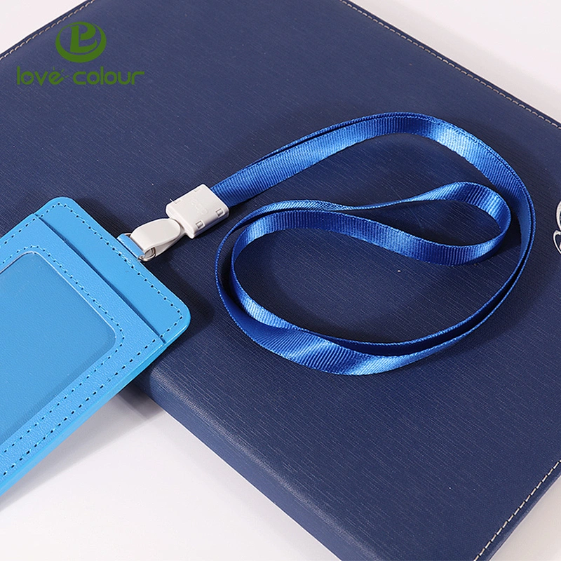 Lovecolour custom personalized pu id card holder for company