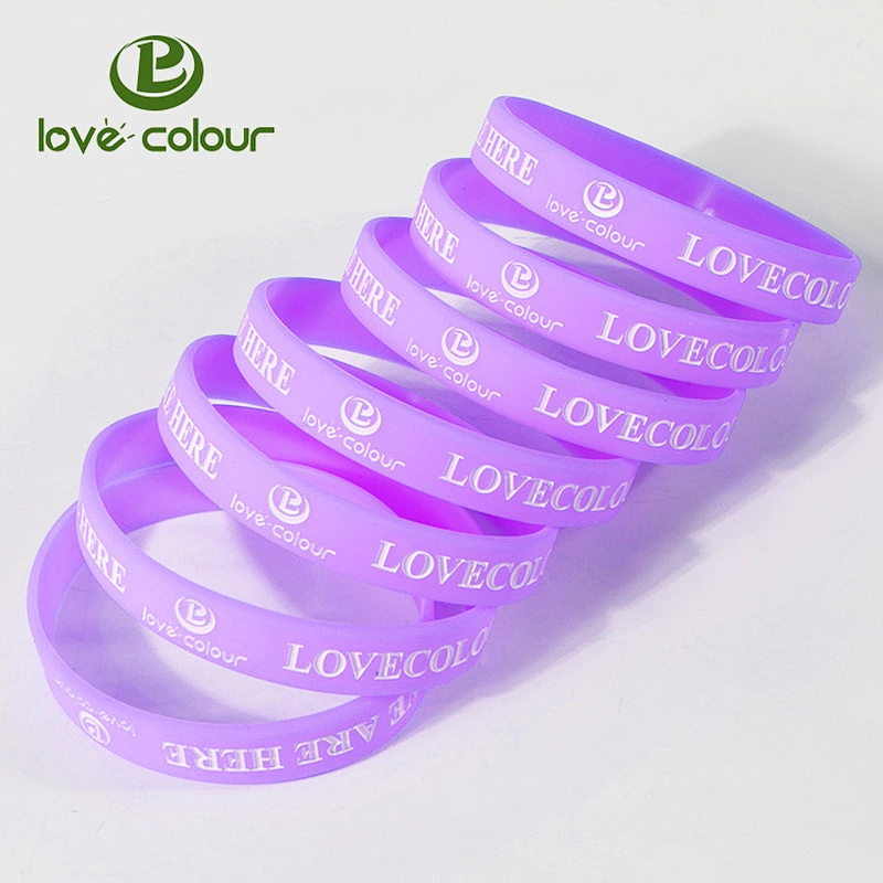 Sport Silicon Bangle Wristband Custom Thin Debossed Silicone Bracelet Unisex