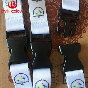 Wholesale black plastic quick release belt buckle /lanyard parts