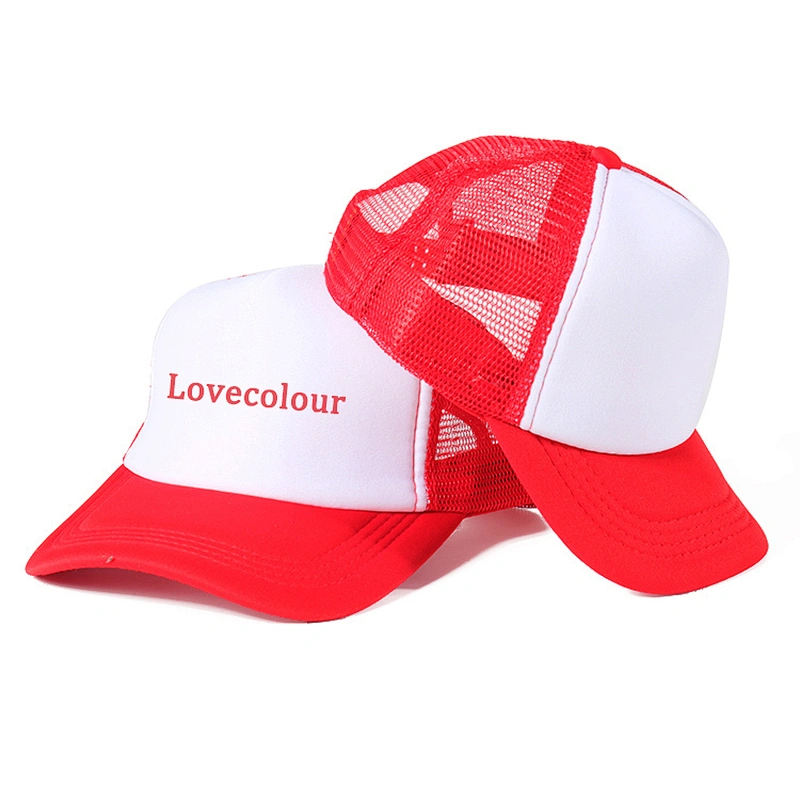 Print Custom DIY Lightweight Breathable Trucker Mesh Hat for Advertising