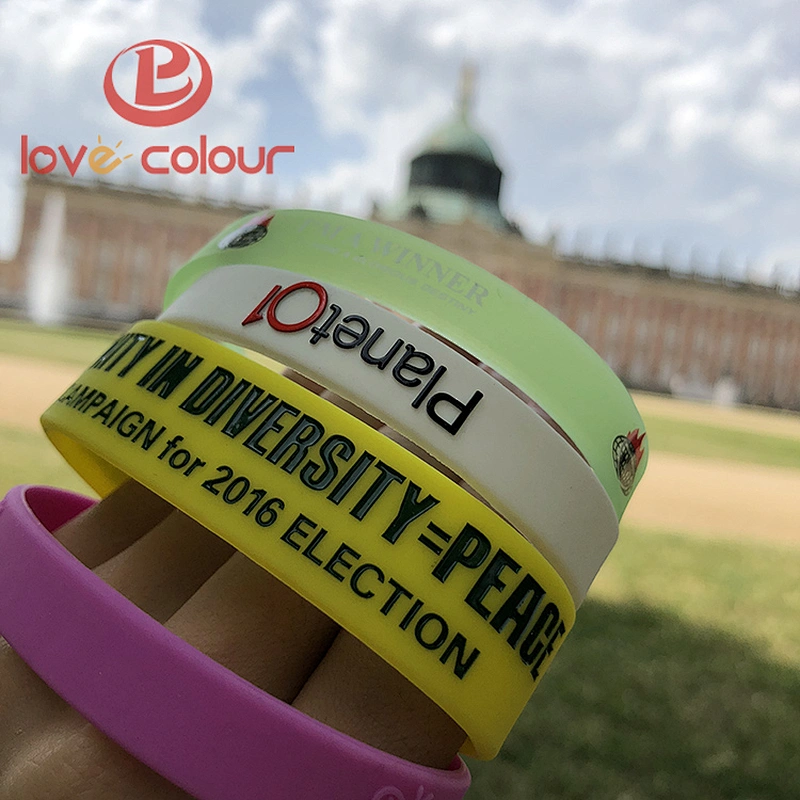 Custom fashionable Adult and Child Sizes Silicone Bracelets For Special Event