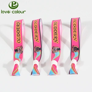 Polyester fabric satin wristbands for wedding decoration