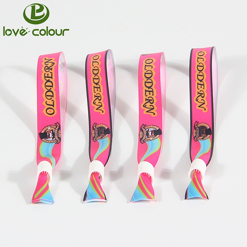 Polyester fabric satin wristbands for wedding decoration
