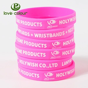 Sport Silicon Bangle Wristband Custom Thin Debossed Silicone Bracelet Unisex