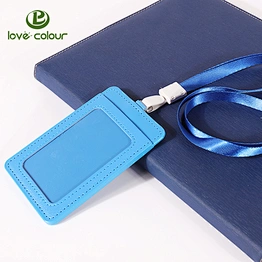 Factory direct sale water proof id badge/nurse name badge holders/pu card holder