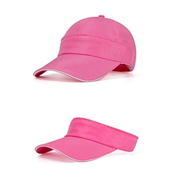 Fashion custom pink color women sun visor cap / hat