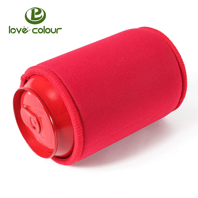 Custom Christmas theme Insulated Neoprene beer can cooler holder with fashion print
