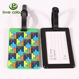 Custom printing standard size personalised luggage tags