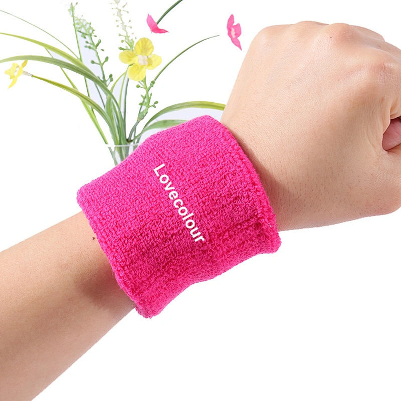 Custom elastic soft sweatbands cotton wrist sweat bands for sport