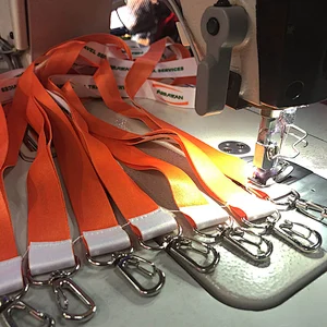Hot custom polyester chinese red lanyard for festival event