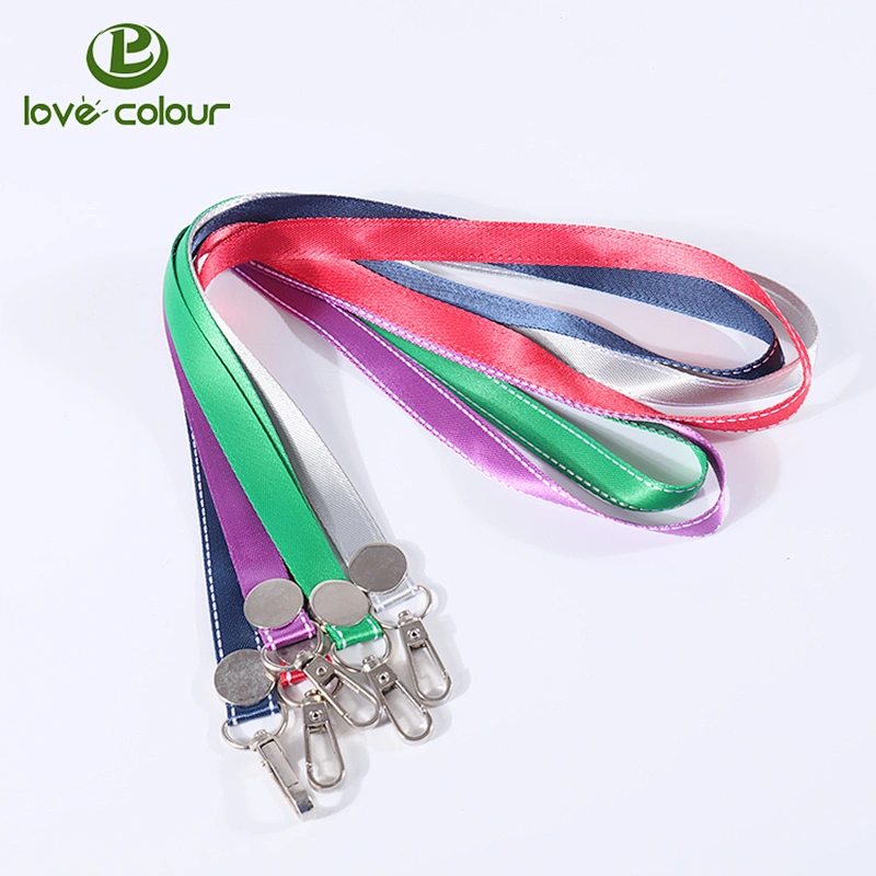 Custom polyester blank plain neck lanyards with your design logo