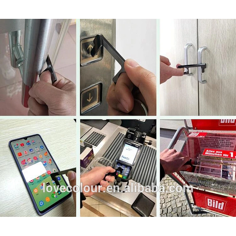 Factory Wholesale No touch handheld door opener keychain